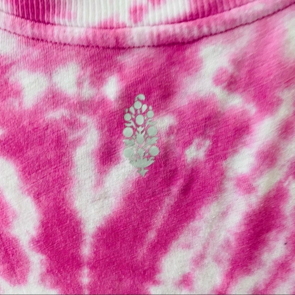Free People Tie Dye Tank Top Pink Sz Small - Picture 8 of 10